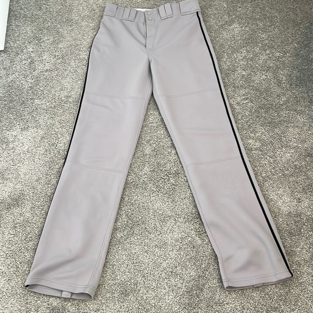 Men’s Easton Medium softball pants. Gray.